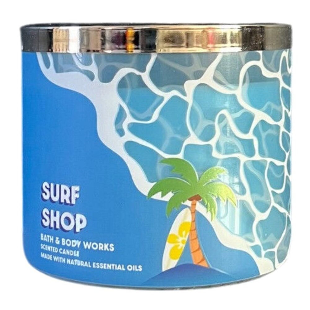 Bath and Body Works - Surf Shop Scented 3-Wick Candle w/ Natural Oils (14.5 Oz)
